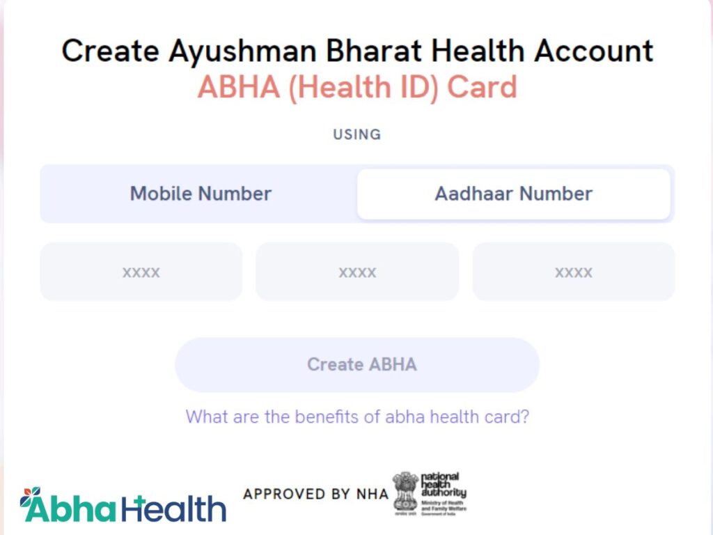 Abha Health Card Create Abha Number Create Ayushman Bharat Health Account 0656