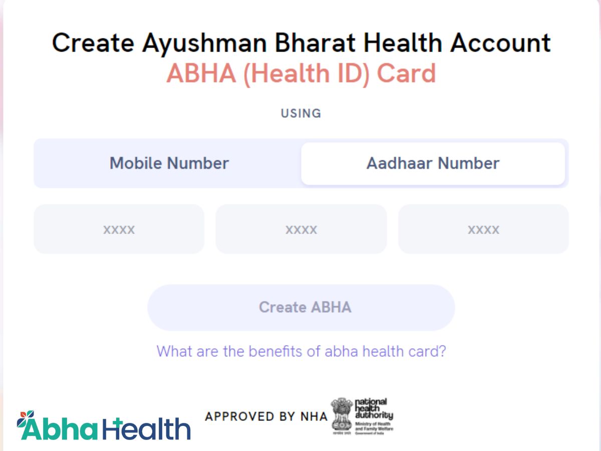 ABHA Health CardAyushman Bharat Health Card Online Apply