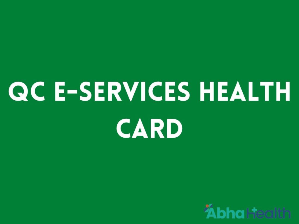 QC E-Services Health Card