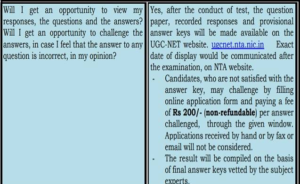 UGC NET Hindi Paper Answer key 2023