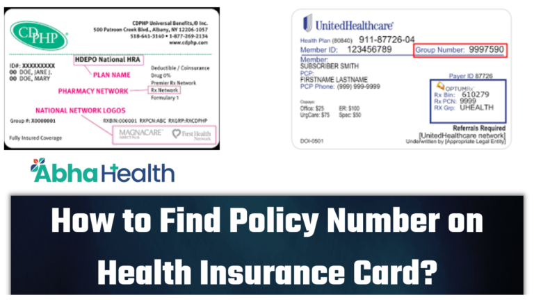 How To Find Policy Number On Health Insurance Card 