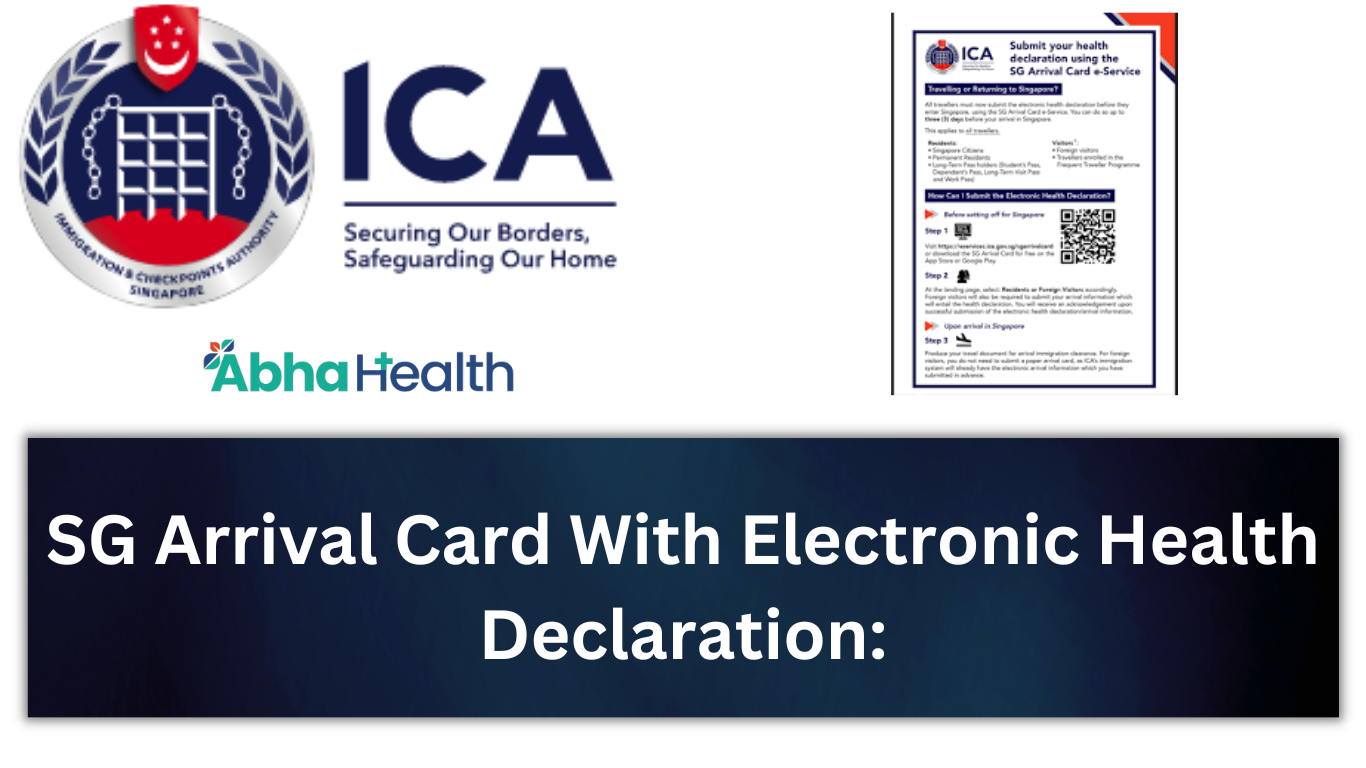 SG Arrival Card With Electronic Health Declaration