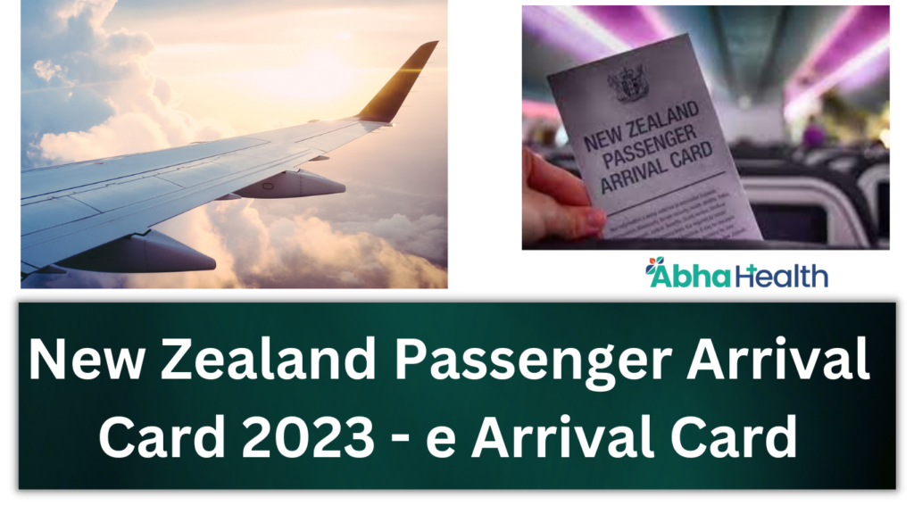 New Zealand Passenger Arrival Card 2023 
