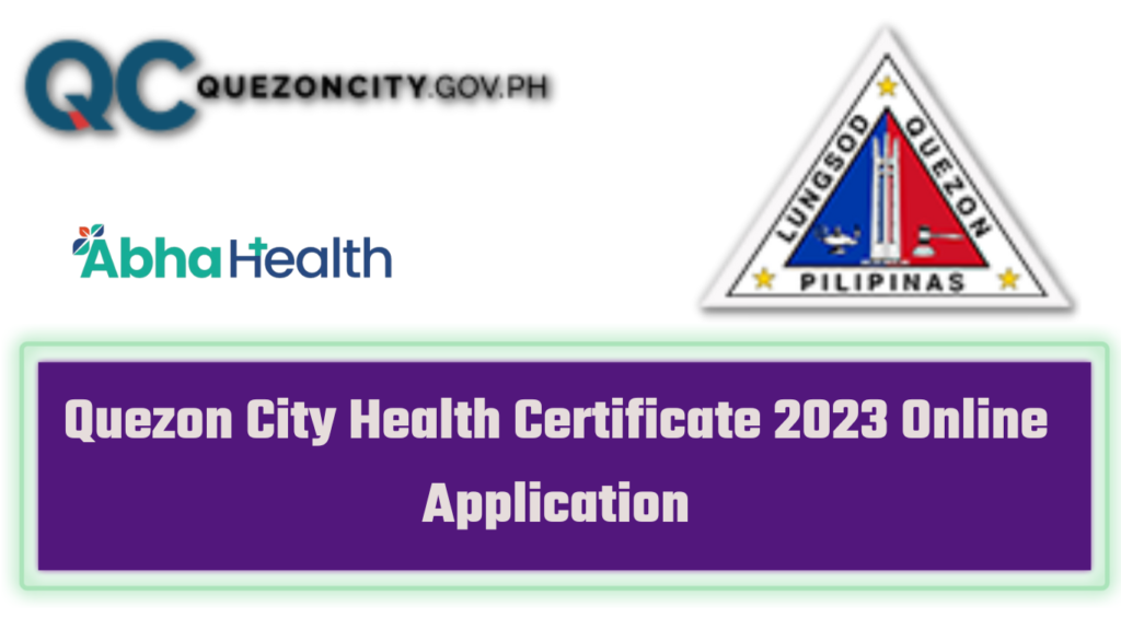 Quezon City Health Certificate 2023 Online Application